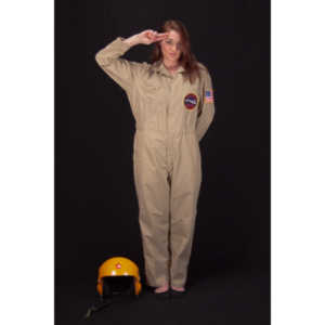 Lindsey was visiting and wanted to shoot, and I had an idea for a pinup based on a pilot's helmet I had recently been given.  So we went to a local military surplus and whipped up a pilot costume and did this shoot.